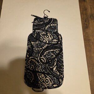 Vera Bradley Medium Hanging Travel Toiletry Organizer in Paisley Noir Pattern